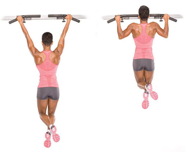 Pull-UPS with a wide grip - 3 to 10-12. 